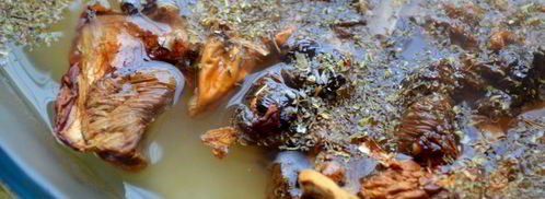 рис с сушеными грибами. Шаг 3