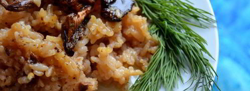 рис с сушеными грибами. Шаг 5