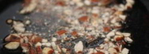 рис с зеленым горошком и миндалем. Шаг 2