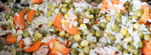 рис с зеленым горошком. Шаг 8