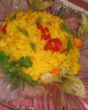 Рис шафрановый с ноткой имбиря