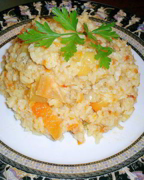 Рис, тушенный с мясом и овощами