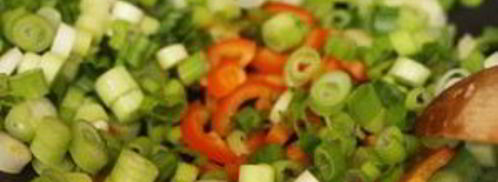 тайский рис с креветками в ананасе. Шаг 5