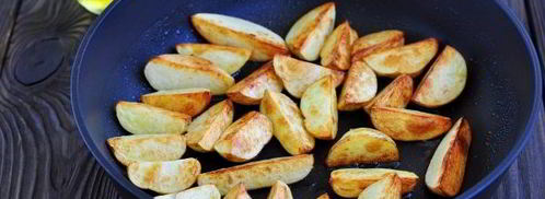 жареная картошка с капустой на сковороде. Шаг 3