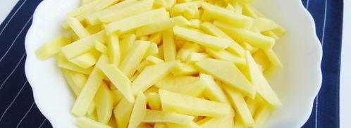 жареная картошка с солеными грибами. Шаг 7