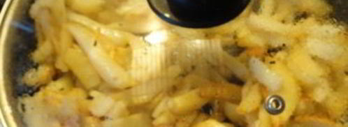 жареная картошка с сушеными грибами. Шаг 4