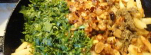 жареная картошка с сушеными грибами. Шаг 8