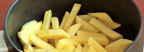 жареная картошка со шкварками. Шаг 8