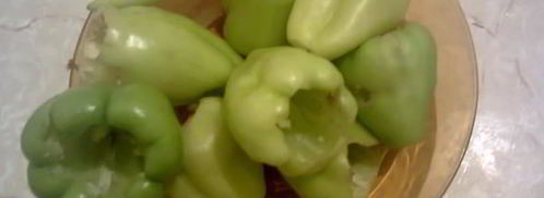 долма с баклажаном и болгарским перцем. Шаг 3