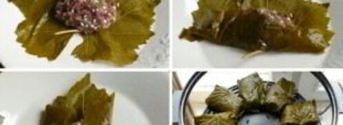 долма в виноградных листьях в мультиварке. Шаг 3