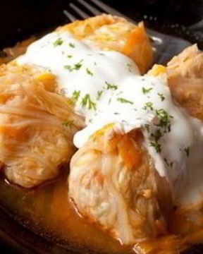 Голубцы из пекинской капусты с говяжьим фаршем