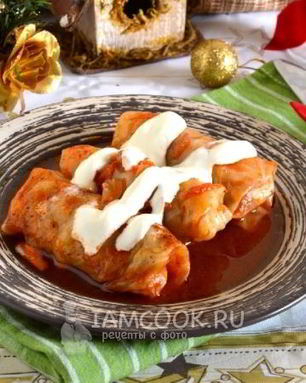 Голубцы с фаршем из мраморной говядины