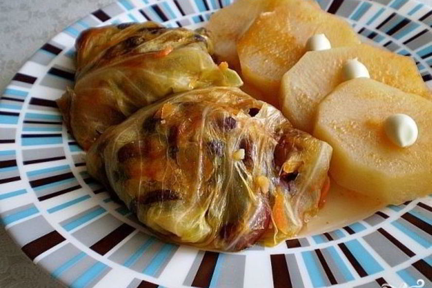 Рецепт голубцы с фасолью