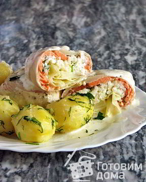 Голубцы с форелью