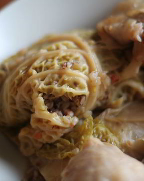 Голубцы с гречкой и грибами