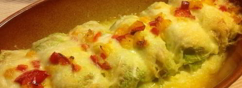 голубцы с кускусом и семгой. Шаг 15