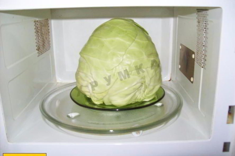 Рецепт капуста для голубцов в микроволновке