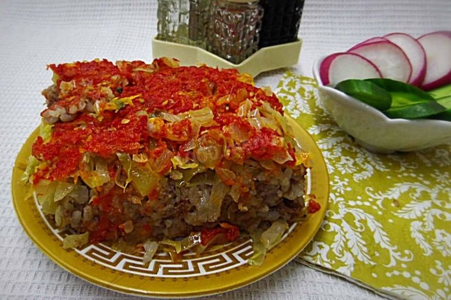 Рецепт ленивые голубцы с болгарским перцем