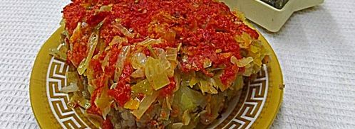 ленивые голубцы с болгарским перцем. Шаг 14