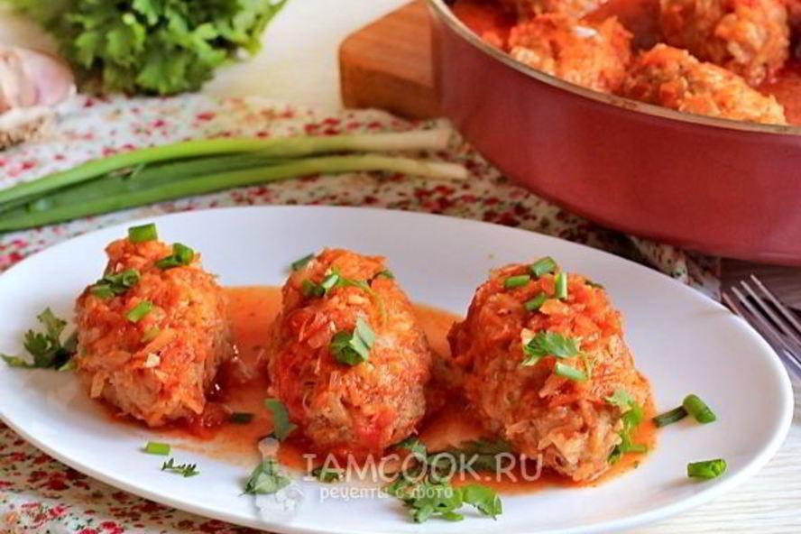 Рецепт ленивые голубцы с подливкой в духовке