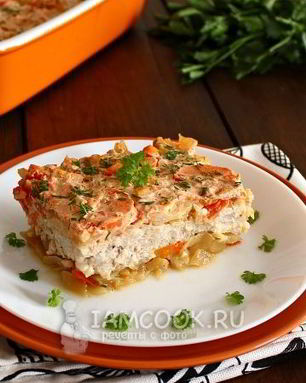 Ленивые голубцы слоями в духовке