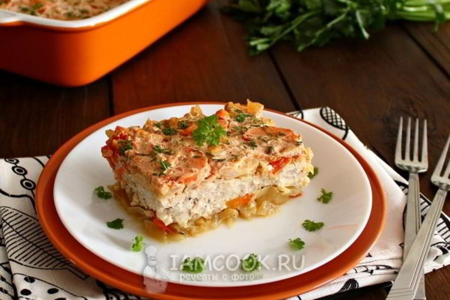 Рецепт ленивых голубцов слоямей в духовке