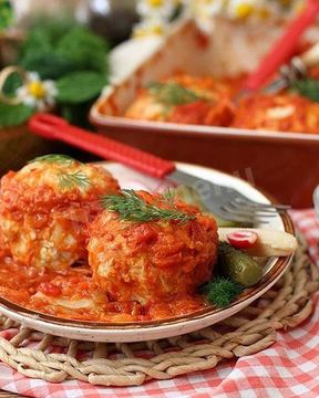 Ленивые голубцы в духовке с подливкой