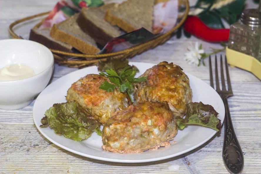 Рецепт ленивые голубцы в духовке в сметанном соусе