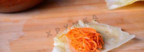 маринованные корейские голубцы по-корейски с морковью. Шаг 5
