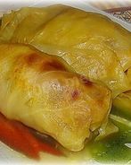 Постные голубцы с грибами