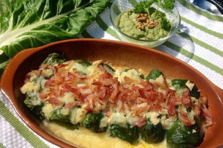 Рецепт запеченные голубцы из мангольда