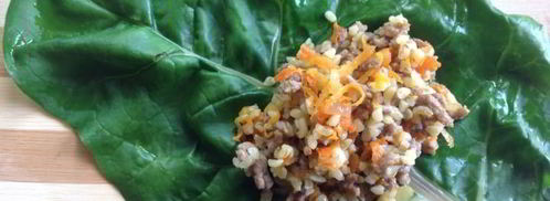 запеченные голубцы из мангольда. Шаг 9