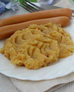 Горохово-картофельное пюре с жареным луком