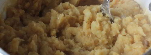 горохово-картофельное пюре с жареным луком. Шаг 5