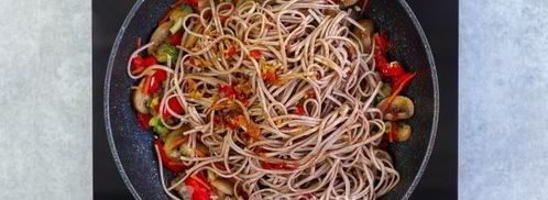 гречневая лапша с овощами. Шаг 9