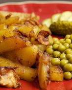 Белые грибы с картошкой