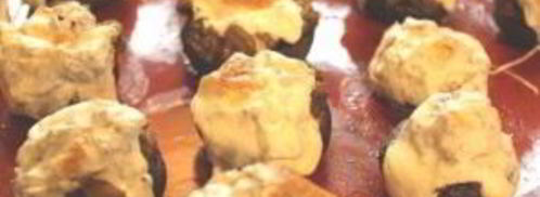 фаршированные грибы с оливками и орехами. Шаг 8