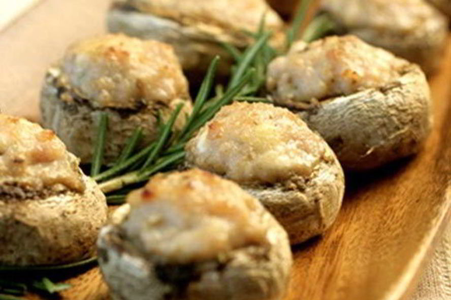 Рецепт фаршированные мясом шампиньоны