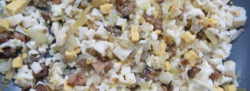 фаршированные шампиньоны под сметанным соусом. Шаг 5