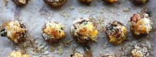 грибы, фаршированные беконом. Шаг 7