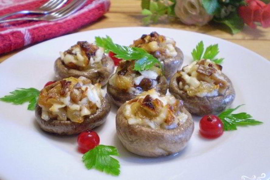 Рецепт грибы фаршированные в духовке
