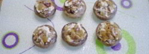 грибы фаршированные в духовке. Шаг 13