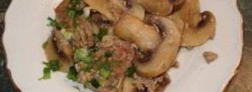 грибы со свининой в мультиварке. Шаг 6