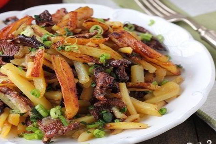 Рецепт грибы сушеные жареные