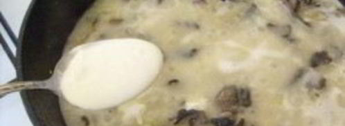 грибы в сметанном соусе. Шаг 4