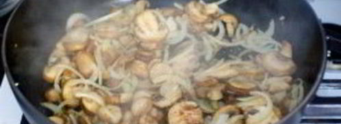 грибы, запеченные с макаронами. Шаг 2