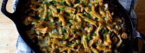 грибы, запеченные с макаронами. Шаг 7