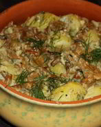 Лисички жареные со сметаной