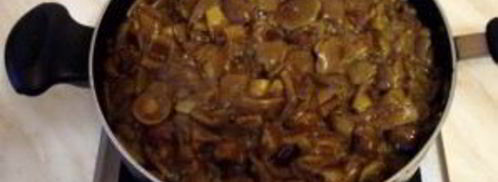 маслята, жареные в сметане. Шаг 2