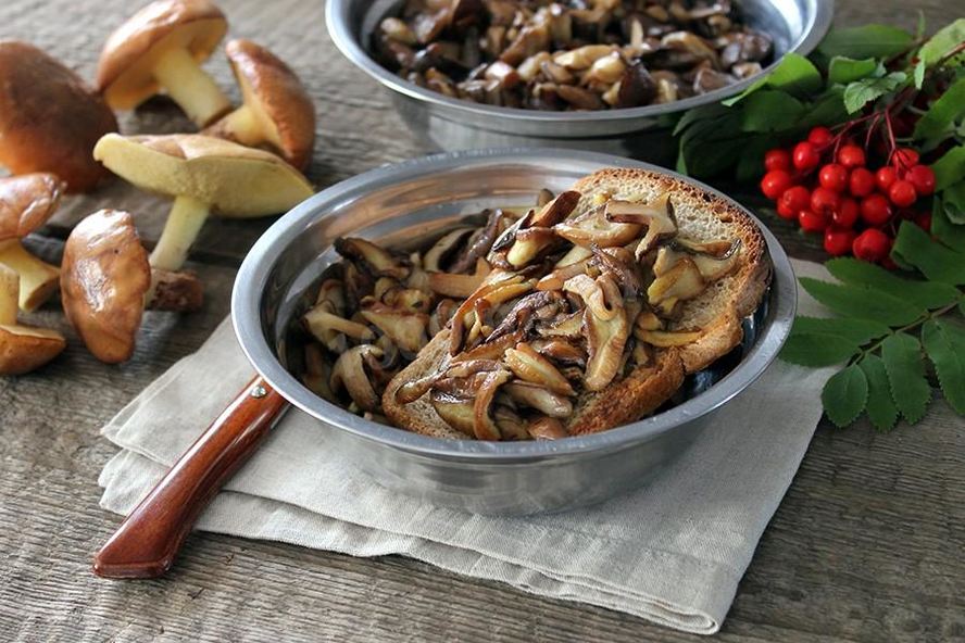 Рецепт маслята жареные